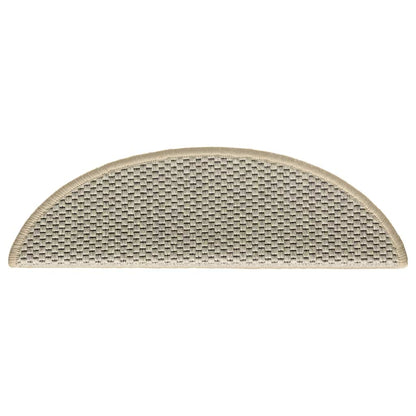 Treppenmatten Selbstklebend Sisal-Look 15 Stk 56x17x3 Hellgrün