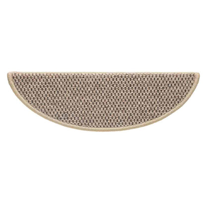 Treppenmatten Selbstklebend Sisal 15 Stk. 56x17x3cm Dunkelbeige