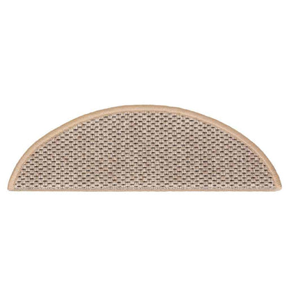 Treppenmatten Selbstklebend Sisal 15 Stk. 56x17x3 cm Hellbeige