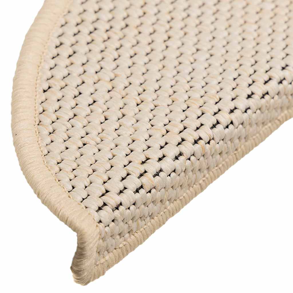 Treppenmatten Selbstklebend Sisal-Look 15 Stk. 56x17x3 Berber