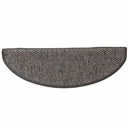 Treppenmatten Selbstklebend Sisal 15 Stk. 65x21x4 cm Anthrazit