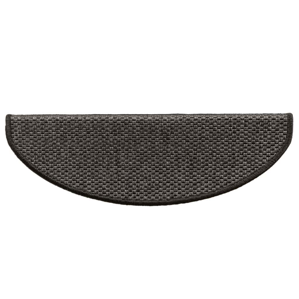 Treppenmatten Selbstklebend Sisal 15 Stk. 65x21x4 cm Anthrazit