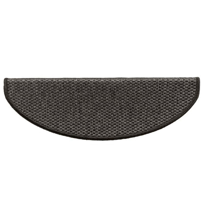 Treppenmatten Selbstklebend Sisal 15 Stk. 65x21x4 cm Anthrazit