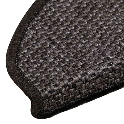 Treppenmatten Selbstklebend Sisal 15 Stk. 65x21x4 cm Anthrazit