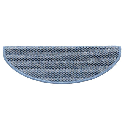 Treppenmatten Selbstklebend Sisal-Optik 15 Stk. 65x21x4 cm Blau
