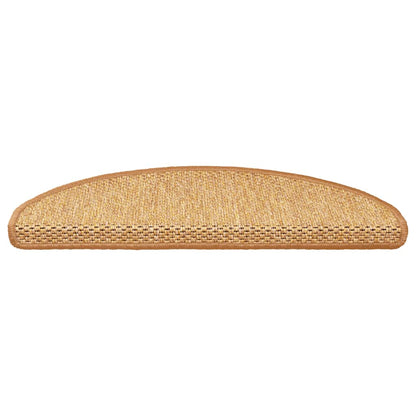 Treppenmatten Selbstklebend Sisal-Look 15 Stk. 65x21x4 Sisal