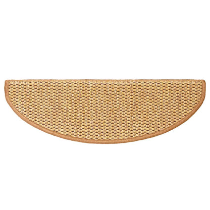 Treppenmatten Selbstklebend Sisal-Look 15 Stk. 65x21x4 Sisal