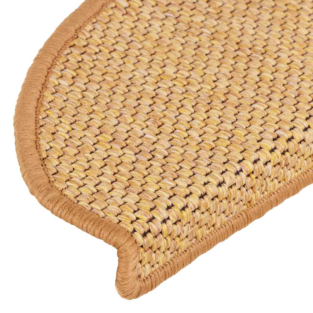 Treppenmatten Selbstklebend Sisal-Look 15 Stk. 65x21x4 Sisal