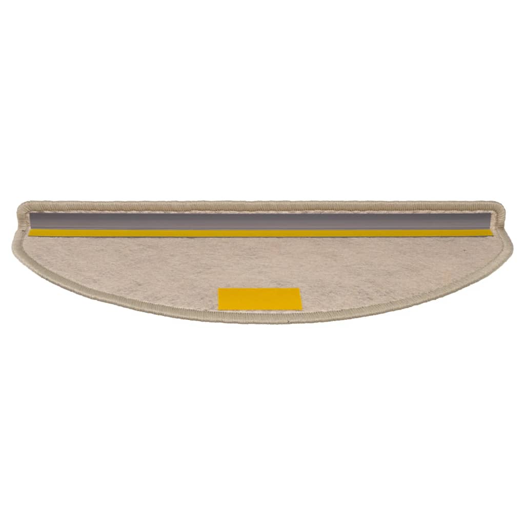 Treppenmatten Selbstklebend Sisal 15 Stk. 65x21x4cm Dunkelbeige
