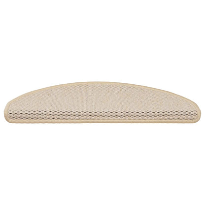 Treppenmatten Selbstklebend Sisal-Look 15 Stk. 65x21x4 Berber