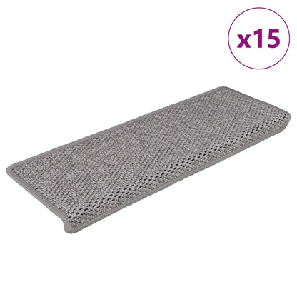 Treppenmatten Selbstklebend Sisal-Optik 15 Stk. 65x21x4 cm