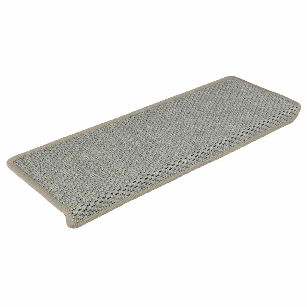 Treppenmatten Selbstklebend Sisal-Look 15 Stk 65x21x4 Grün