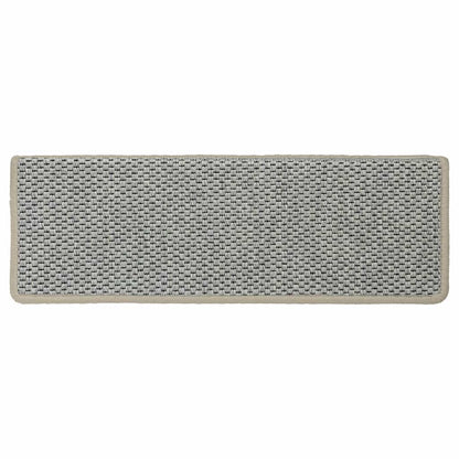 Treppenmatten Selbstklebend Sisal-Look 15 Stk 65x21x4 Grün