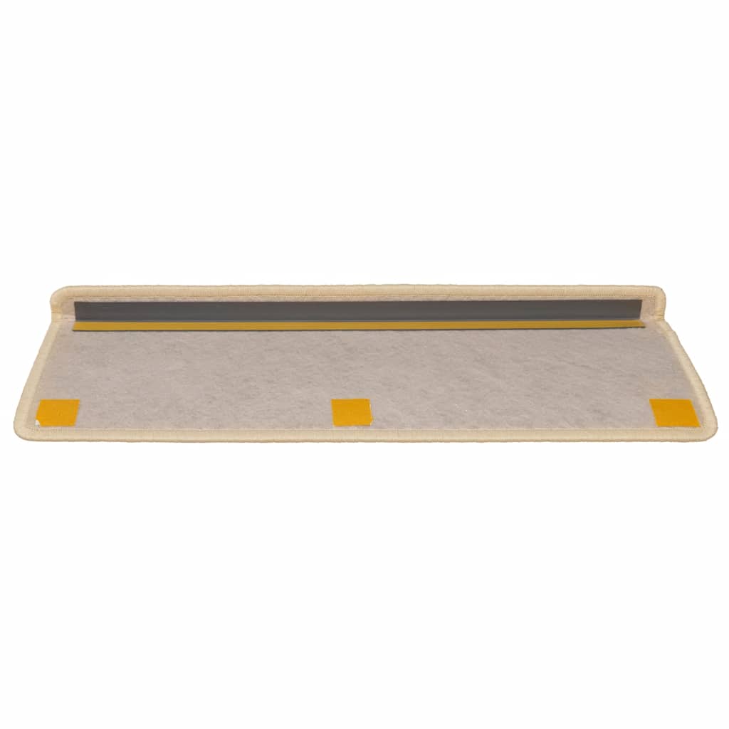 Treppenmatten Selbstklebend Sisal-Optik 15 Stk. 65x21x4cm Creme