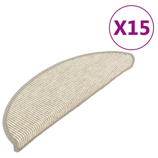 Stufenmatten 15 Stk. 56x17x3 cm Silber Halbrund