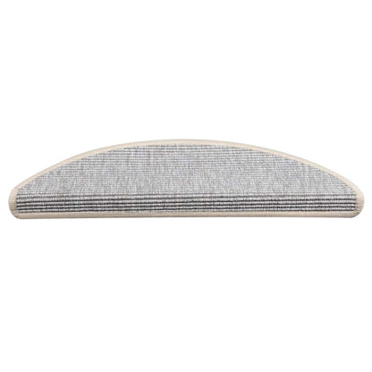 Stufenmatten 15 Stk. 56x17x3 cm Silber Halbrund