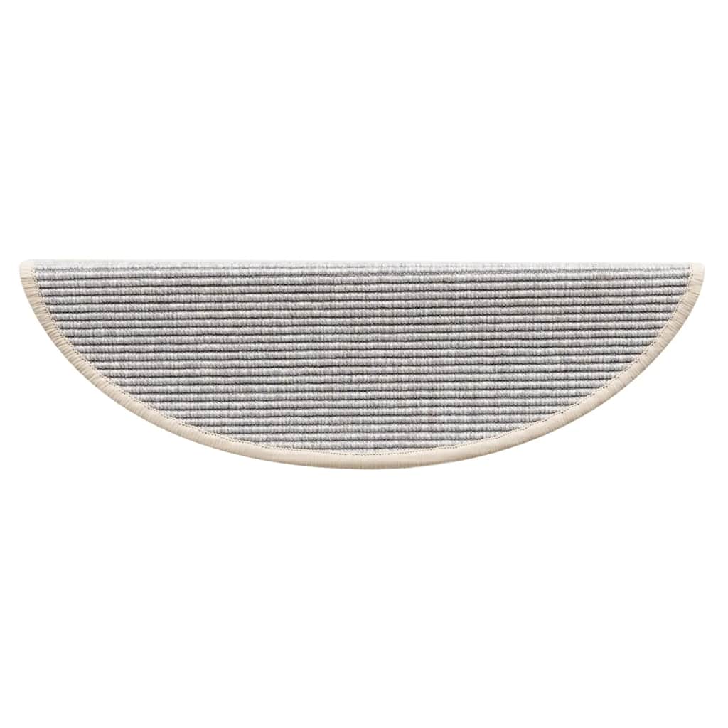Stufenmatten 15 Stk. 56x17x3 cm Silber Halbrund