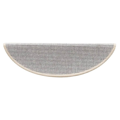 Stufenmatten 15 Stk. 56x17x3 cm Silber Halbrund