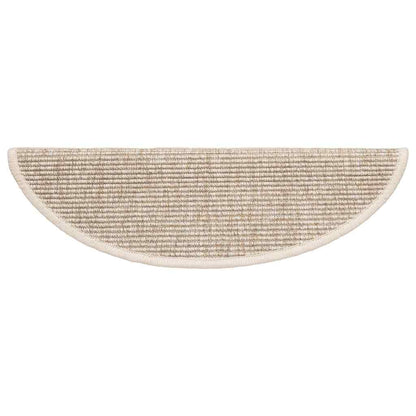 Stufenmatten 15 Stk. 56x17x3 cm Hellbeige Halbrund