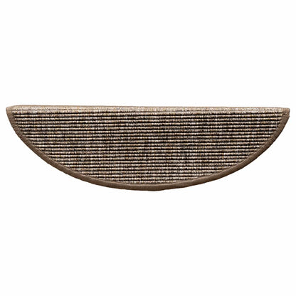Stufenmatten 15 Stk. 56x17x3 cm Hellbraun Halbrund