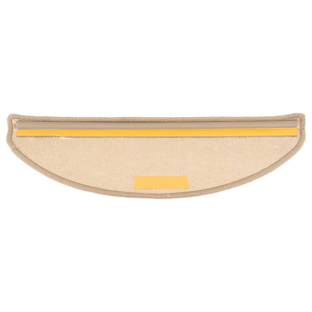 Stufenmatten 15 Stk. 65x21x4 cm Dunkelbeige Halbrund Groß