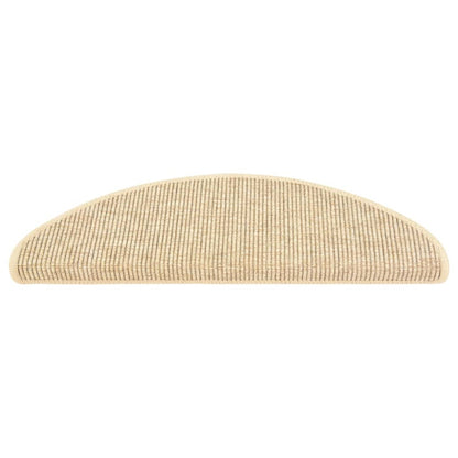 Stufenmatten 15 Stk. 65x21x4 cm Hellbeige Halbrund Groß