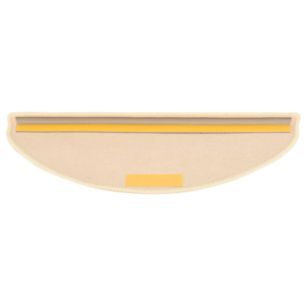 Stufenmatten 15 Stk. 65x21x4 cm Hellbeige Halbrund Groß