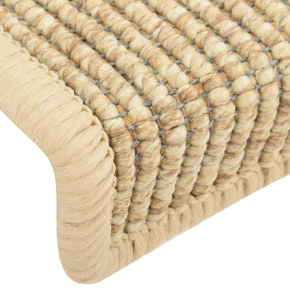 Stufenmatten 15 Stk. 65x21x4 cm Hellbeige Halbrund Groß