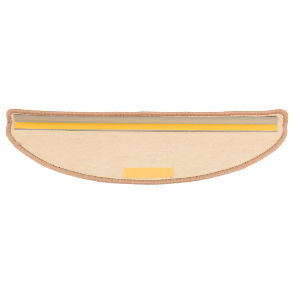 Stufenmatten 15 Stk. 65x21x4 cm Hellbraun Halbrund Groß