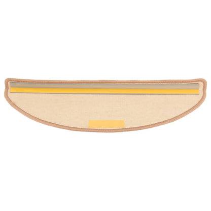 Stufenmatten 15 Stk. 65x21x4 cm Hellbraun Halbrund Groß
