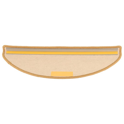 Stufenmatten 15 Stk. 65x21x4 cm Sisal Halbrund Groß