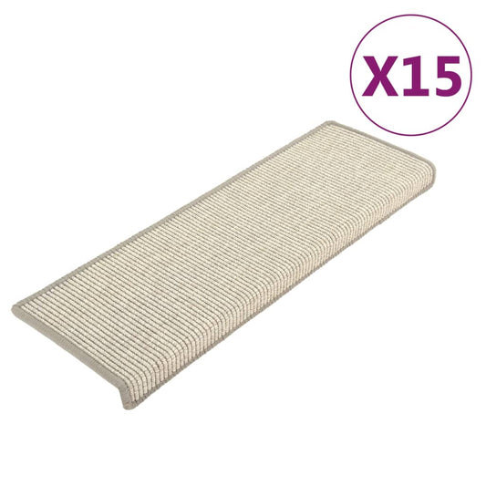 Stufenmatten 15 Stk. 65x21x4 cm Silber Rechteckiger Rand