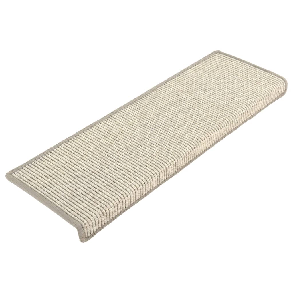 Stufenmatten 15 Stk. 65x21x4 cm Silber Rechteckiger Rand