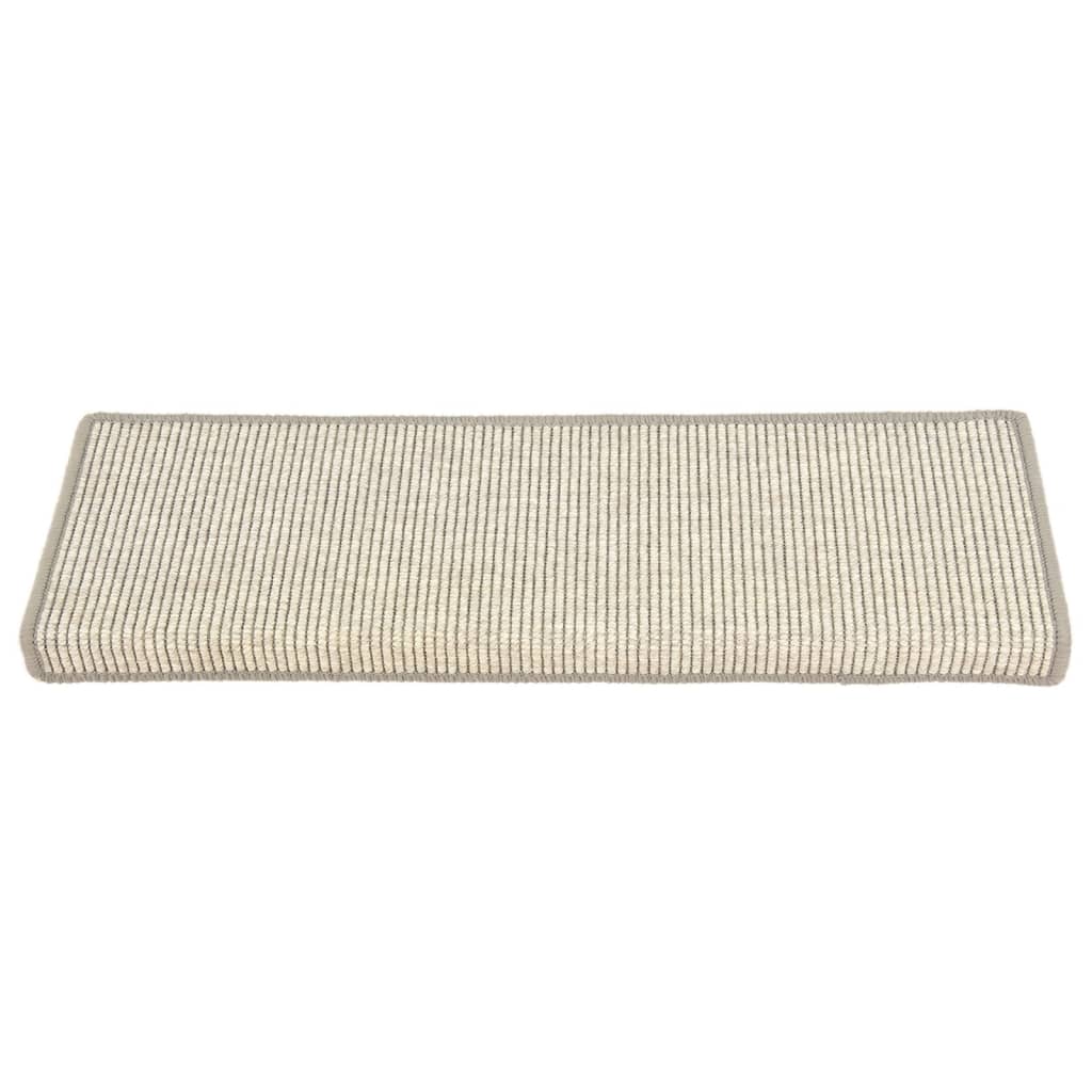 Stufenmatten 15 Stk. 65x21x4 cm Silber Rechteckiger Rand