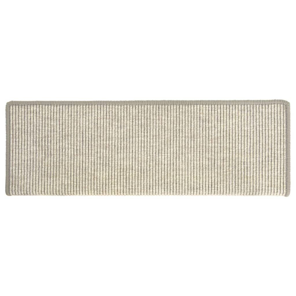 Stufenmatten 15 Stk. 65x21x4 cm Silber Rechteckiger Rand