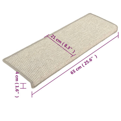 Stufenmatten 15 Stk. 65x21x4 cm Silber Rechteckiger Rand