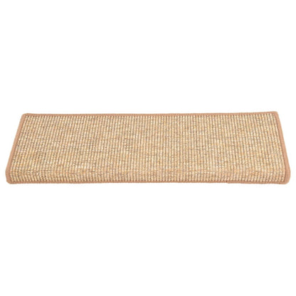 Stufenmatten 15 Stk. 65x21x4 cm Hellbraun Rechteckiger Rand