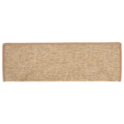 Stufenmatten 15 Stk. 65x21x4 cm Hellbraun Rechteckiger Rand