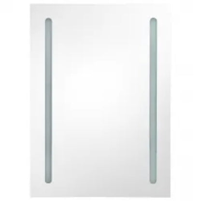LED-Bad-Spiegelschrank Grau 50x13x70 cm