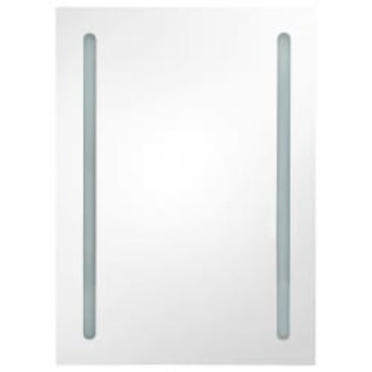 LED-Bad-Spiegelschrank Eichenoptik 50x13x70 cm