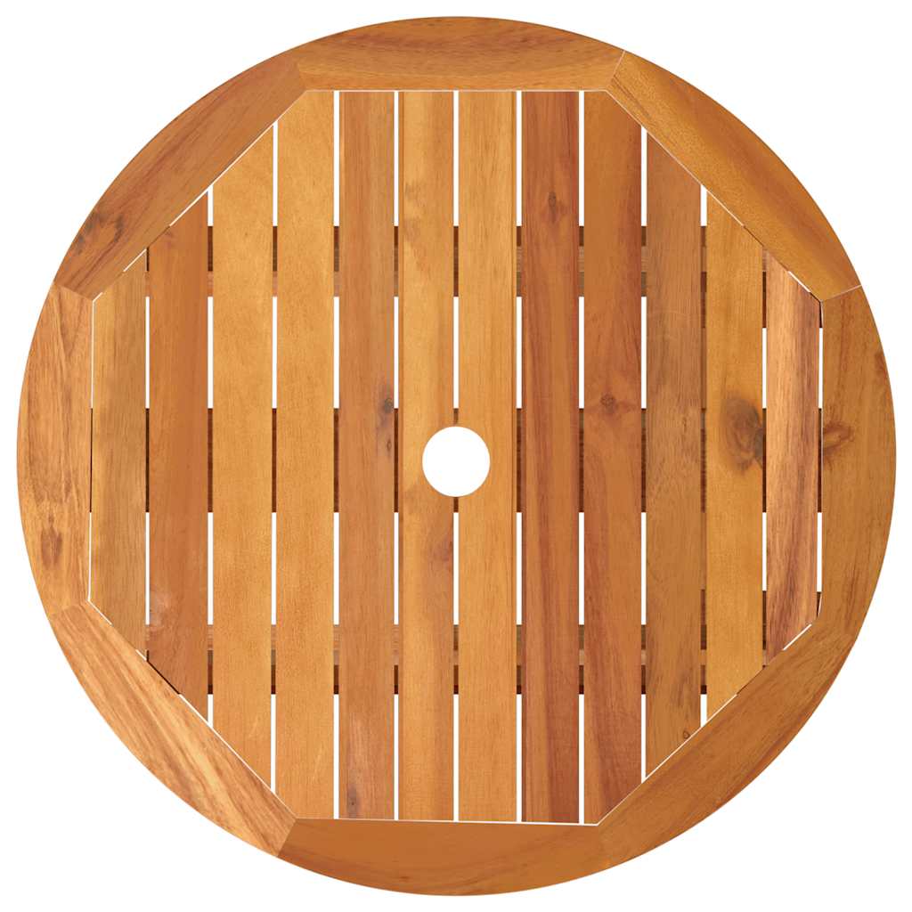 Klappbarer Gartentisch Ø60x75 cm Massivholz Eukalyptus