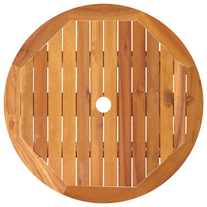 Klappbarer Gartentisch Ø60x75 cm Massivholz Eukalyptus