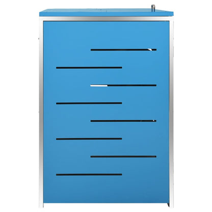 Mülltonnenbox für 4 Tonnen 276,5x77,5x112,5 cm Edelstahl