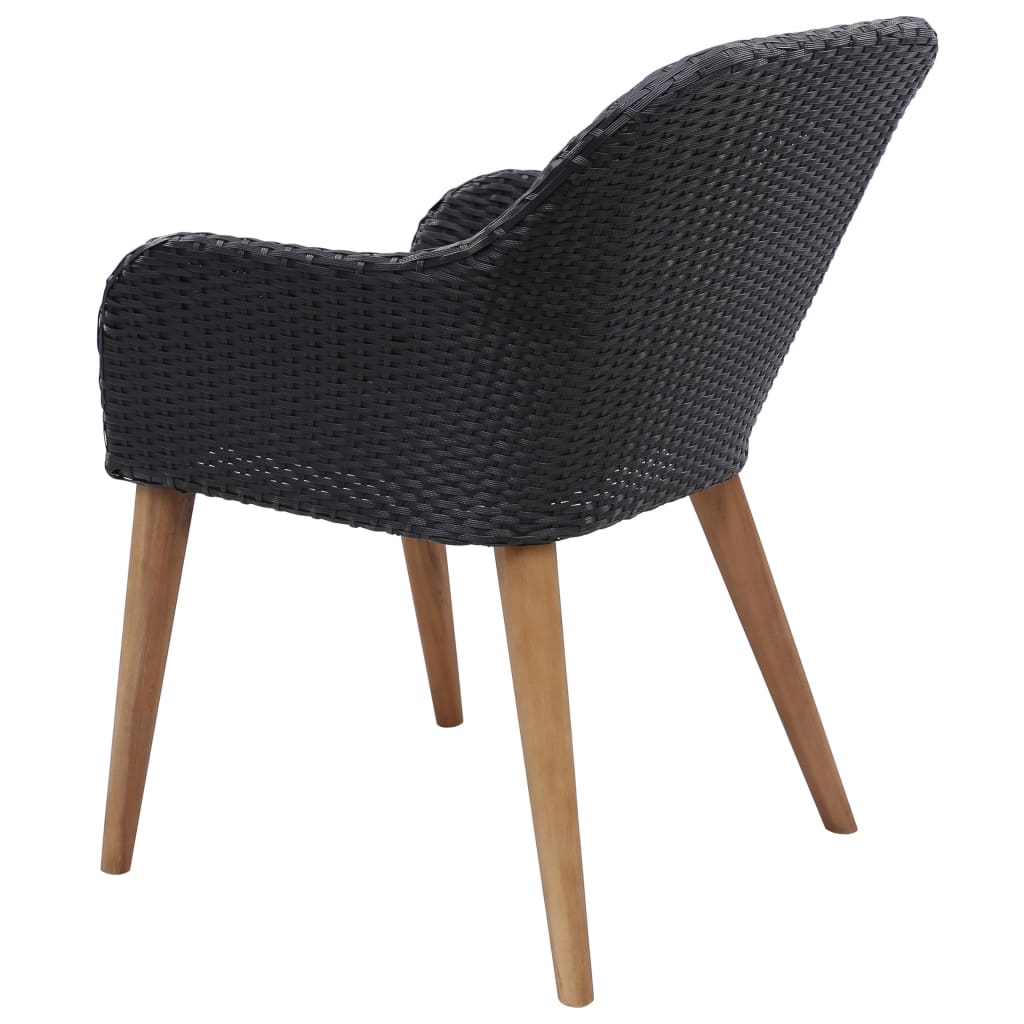 5-tlg. Garten-Essgruppe Schwarz