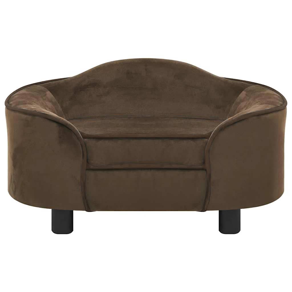 Hundesofa Braun 67x47x36 cm Plüsch