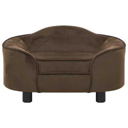Hundesofa Braun 67x47x36 cm Plüsch
