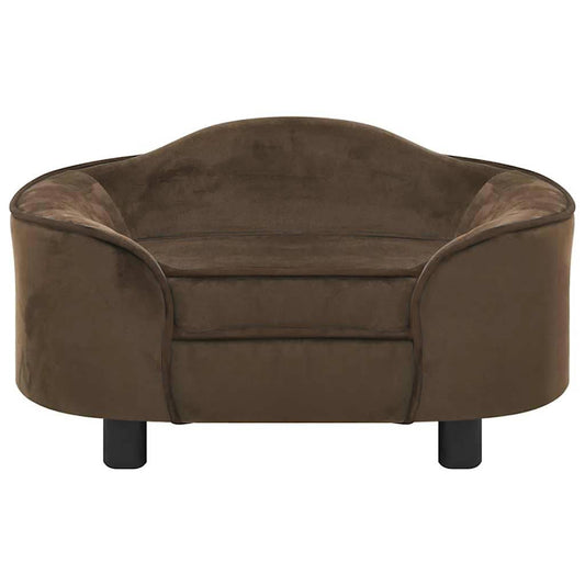 Hundesofa Braun 67x47x36 cm Plüsch