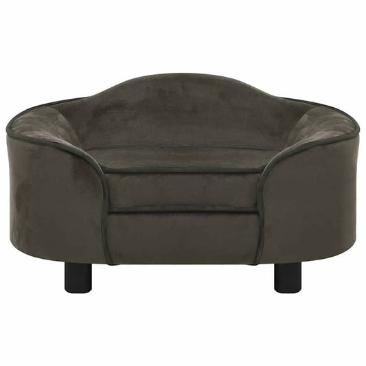 Hundesofa Dunkelgrau 67x47x36 cm Plüsch