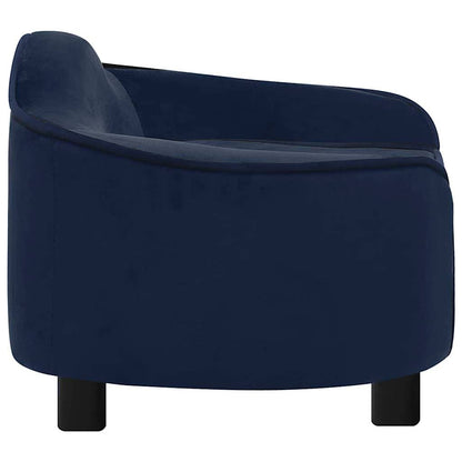 Hundesofa Blau 67x47x36 cm Plüsch