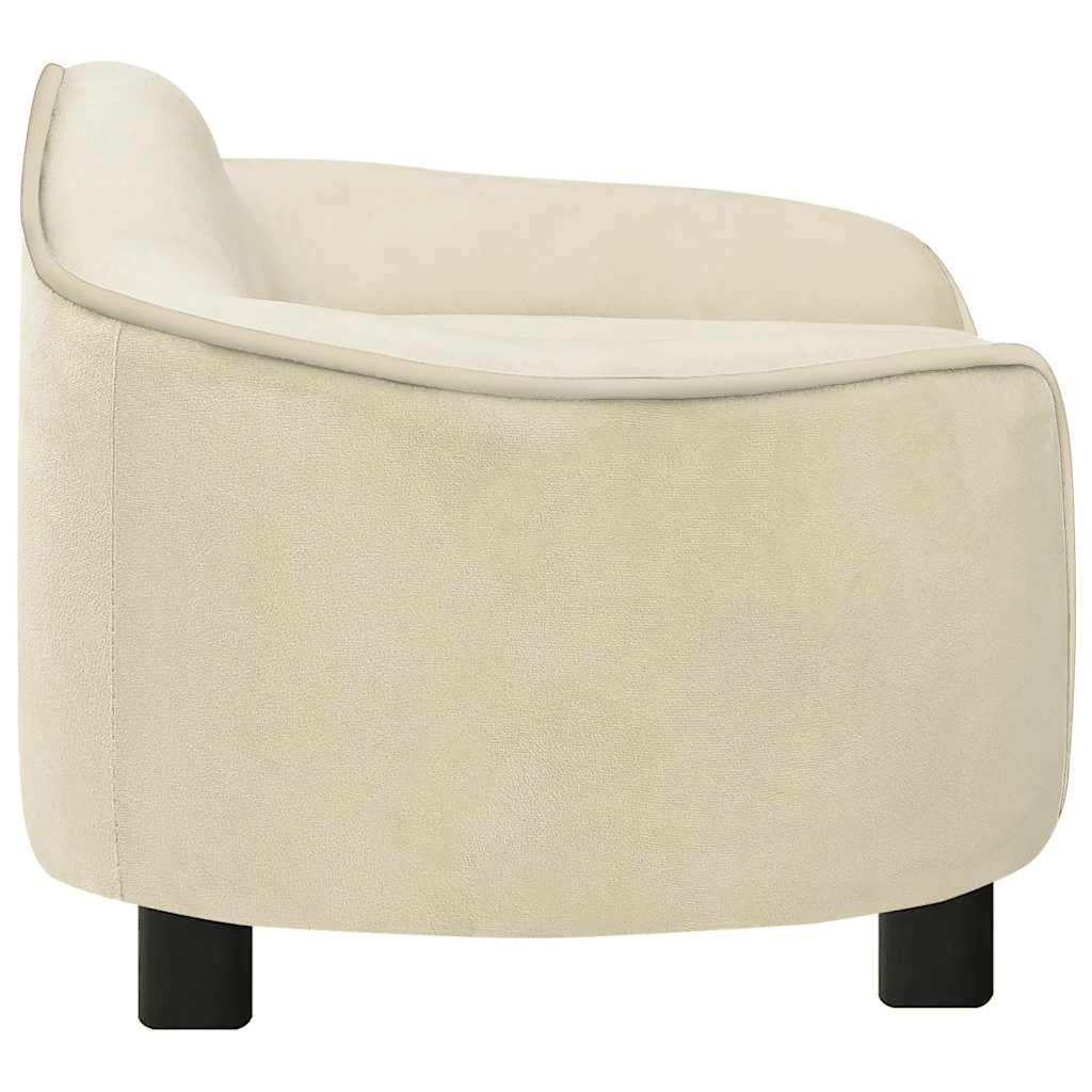 Hundesofa Creme 67x47x36 cm Plüsch